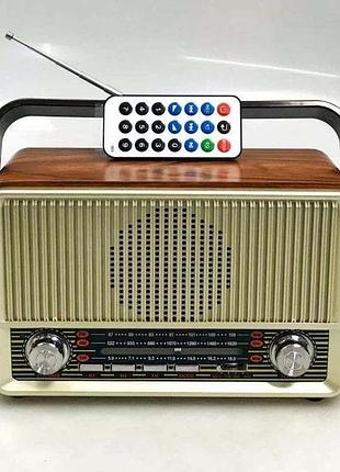 Радиоприемник kemai md-510bt с пультом, fm am sw радио, usb, sd, aux, аккумулятор 18650, портативная колонка