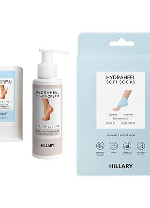 Комплекс для смягчения и восстановления потрескавшихся пяток hillary cracked heel softening & repair complex