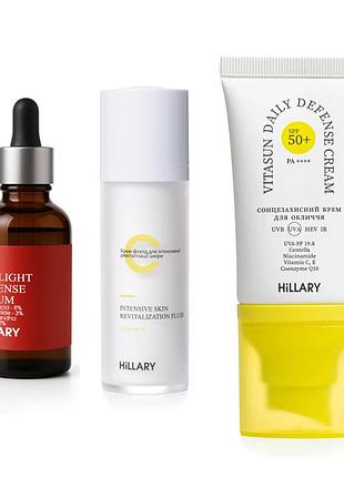 Комплекс для освітлення пігментації та захисту від фотостаріння hillary pigmentation brightening & photoaging protection complex