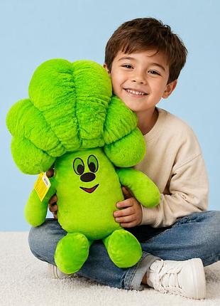 Велика м'яка іграшка подушка антистрес броколі україна meritoys 60см