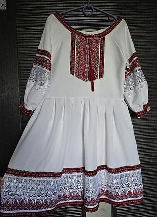 Платье вышиванка 134 рост