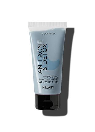 Глиняная детокс-маска для проблемной кожи лица hillary anti-acne & detox clay mask, 90 мл