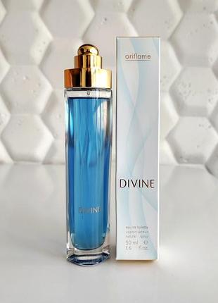 Женская туалетная вода дивайн голубой орифлейм divine oriflame