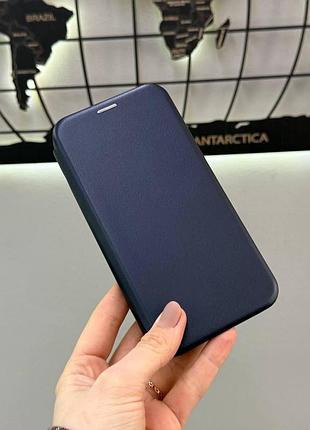 Шкіряний чохол-книжка самсунг а55 5g ,чохол-книжка business leather для samsung а55 5g (синій)