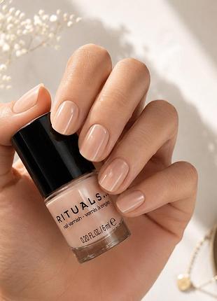 Лак для нігтів rituals miracle nail polish rose 6 ml — оригінал, нюдовий рожевий, новий