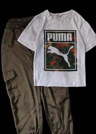 Футболка puma + штаны глянец asos