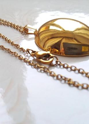 Golden muse - роскошный кулон 18k, подвеска с цепочкой, тренд, подарок девушке