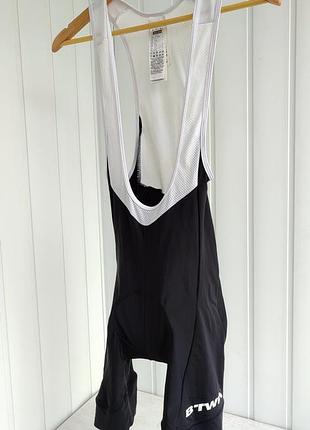 Велошорты с лямками, bib short, бибы b-twin decathlon . размер s. унисекс.