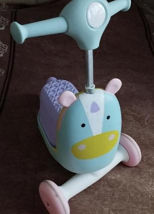 Skip hop беговєл самокат одноріг для дівчинки