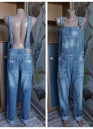 Джинсовый комбинезон, унисекс, 44?-46-48?, casual by motor jeans