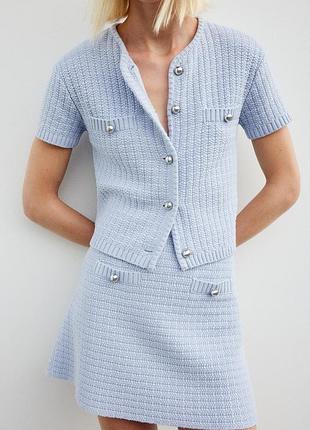 Костюм з фактурної тканини h&m s