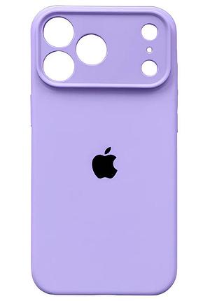 Чехол fiji silicone case full camera для apple iphone 17 pro бампер накладка с защитой камеры lavender