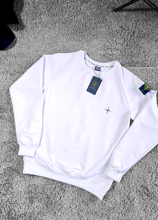 Світшот чоловічий чорний stone island, якість преміум