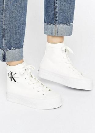 Женские высокие кеды кроссовки calvin klein оригинал р.40