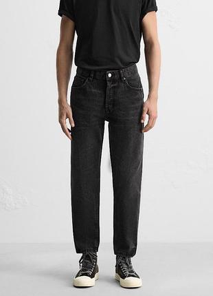 Чоловічі джинси zara slim cropped fit мужские джинсы