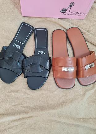 Шлепки zara