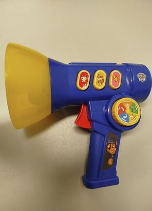 Игрушка мегафон-фонарик paw patrol vtech (голосовой ченджер) в идеальном состоянии