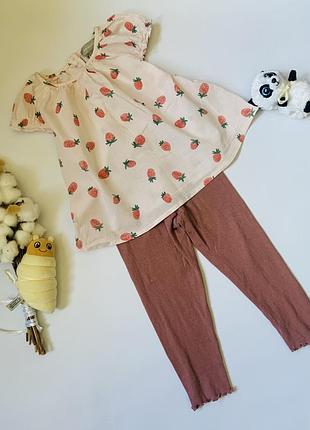 🍓 ніжний комплект primark 2–3 роки 😍