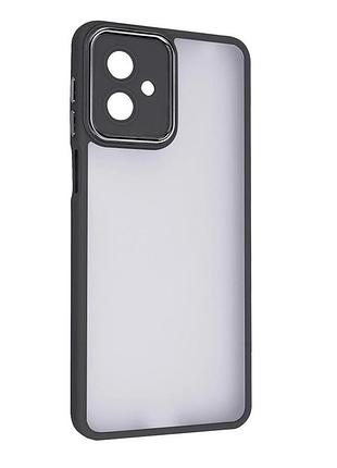 Чохол fiji lens для motorola g14 бампер матовий з захистом блока камер black