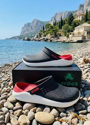 Женские шлепанцы crocs lite ride/женские сабо крокс