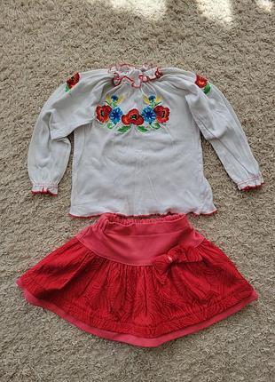 Вышиванка для девочки на 4 - 5 лет 104-110 см