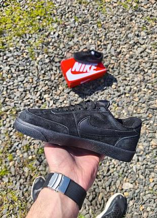 Кросівки nike killshot 2 all black / найк кілшот 2 чорні / кеди найк / замшеві найки