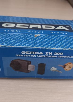 Замок накладний  для дверей gerda zn 200