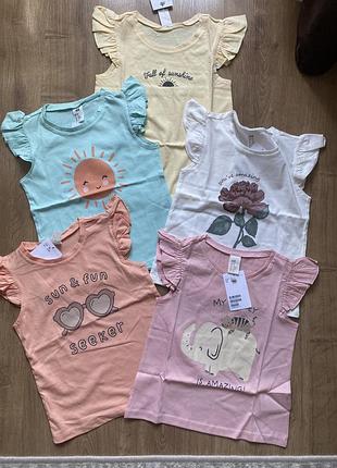 Футболки h&m    на 2-3 роки