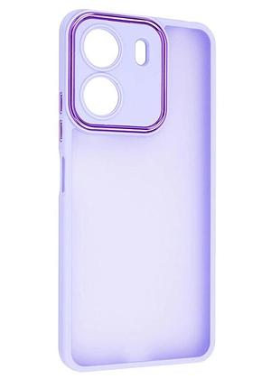 Чохол fiji lens для xiaomi redmi 13c бампер матовий з захистом блока камер violet