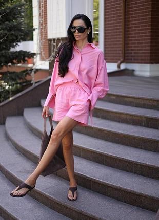 Костюм з льону в 7 кольорах