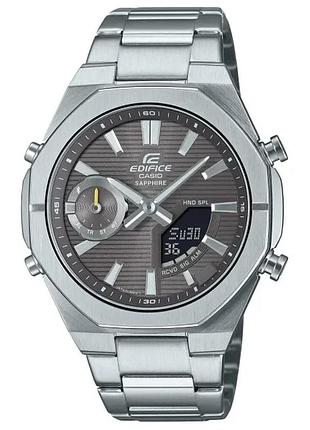 Мужские часы casio edifice ecb-s10d-8a з bluetooth и сапфировым стеклом