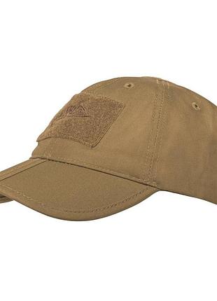 Тактическая кепка helikon polycotton ripstop складная. койот