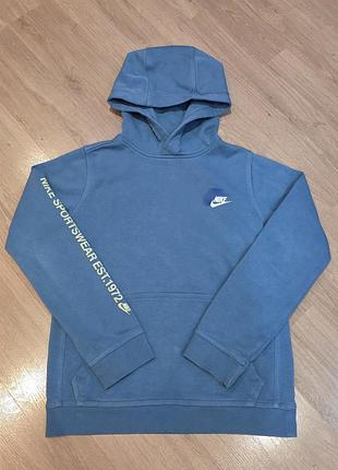 Толстовка худі nike на флісі на 11-12років, 147-158см