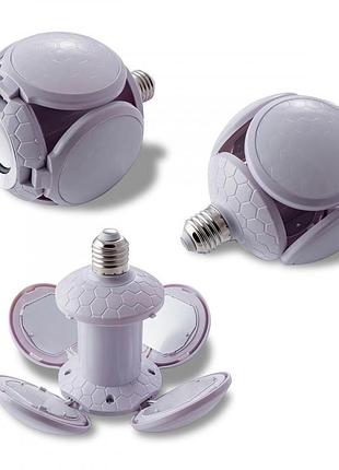 Лампочка із вбудованою колонкою led football ufo lamp el-2357 40 вт
