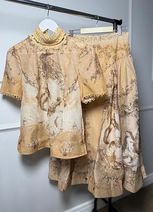 Жіночій костюм zimmermann (юбка, сорочка)