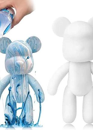 Флюїдний ведмежа punk fluid bear bearbrick з фарбами, набір для творчості зроби сам diy ведмедик