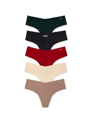 Набір безшовних стрінгів vsx victoria’s secret 5 шт s, m