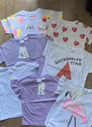 Футболка zara на дівчинку 3-4 роки