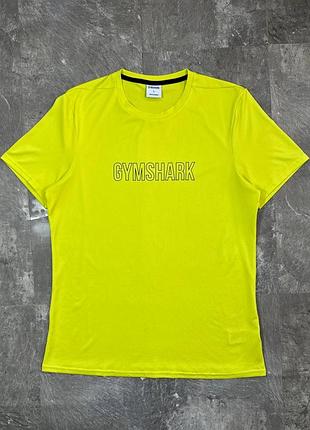 Спортивна футболка gymshark джимшарк оригінал чоловіча l неон салатова для тренувань залу бігу стан ідеальний мужская спортивная оригинал яркая тее
