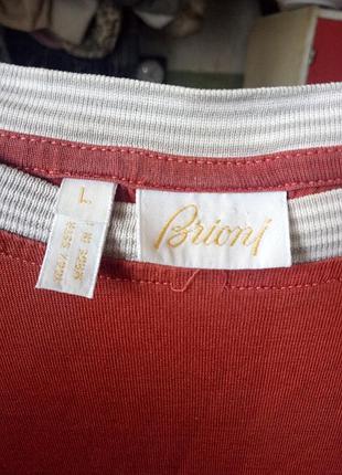 Футболка brioni 100% шелк (silk seta) оригинал киев подол