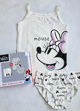 Комплект нижнего белья disney minnie 122-128 см для девочек