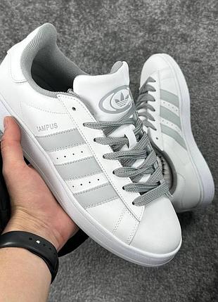 Р.44,45 кроссовки adidas campus white silver артикул 0250