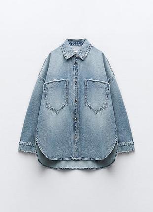 Джинсова сорочка zara