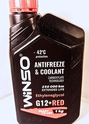 Антифриз winso antifreeze & coolant red g12+ об'ємом 1 к