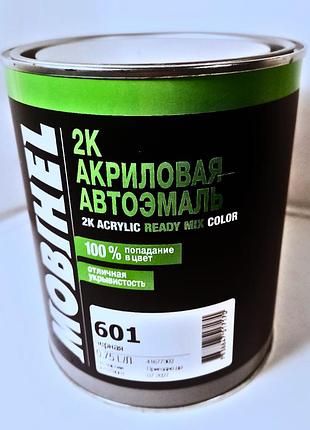 Автоэмаль акриловая mobihel lada 601 черная 0.75л (мобихел лада 601)