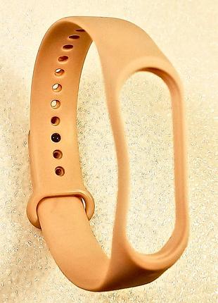 Ремешок для xiaomi mi band 5/6 силиконовый браслет для фитнес-трекера (оранжевый)