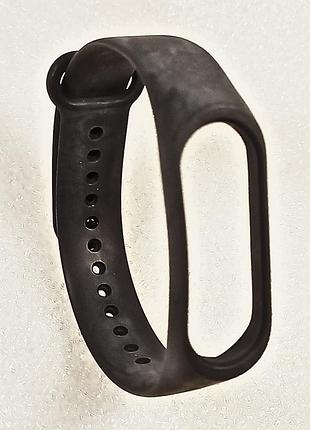 Ремешок для xiaomi mi band 5/6 силиконовый браслет для фитнес-трекера (черный)