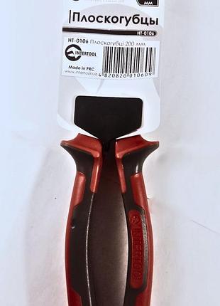 Плоскогубцы intertool 200мм (ht-0106) 4