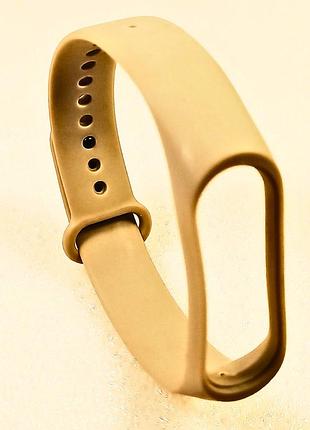 Ремешок для xiaomi mi band 5/6 силиконовый браслет для фитнес-трекера песочный