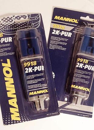 Клей mannol для бамперів 9918 2k-pur сірий 24 мл